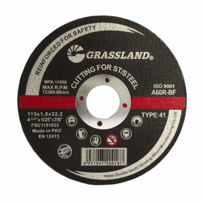 115X1X22.2, Grassland da 115 mm per tagli più veloci e puliti su acciaio e acciaio inossidabile