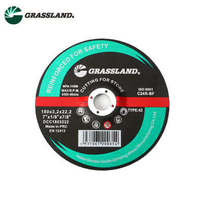 Dischi di taglio di pietra in resina di 180 mm di diametro 3,2 mm di spessore 22,2 mm di dimensione del foro compatibile con macchine di rottura ad angolo ad alta velocità