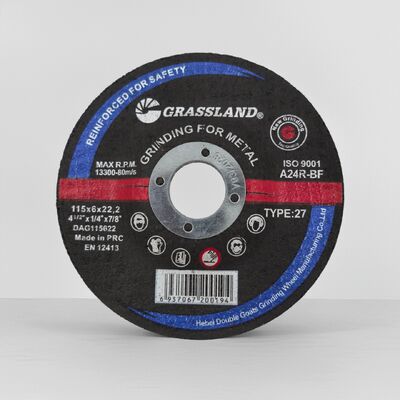 GRASSLAND 4 Metal Grinding wheel 115 X 6.0 for Contaminant-Free Grinding of Metal
