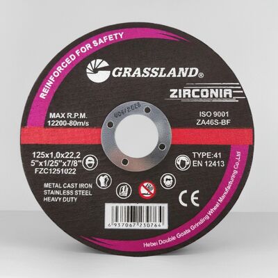 Disco da taglio abrasivo allo zirconio 125mm Disco da taglio sottile con legante in resina da 5 pollici per smerigliatrice angolare Utensile da taglio in acciaio ad alta velocità