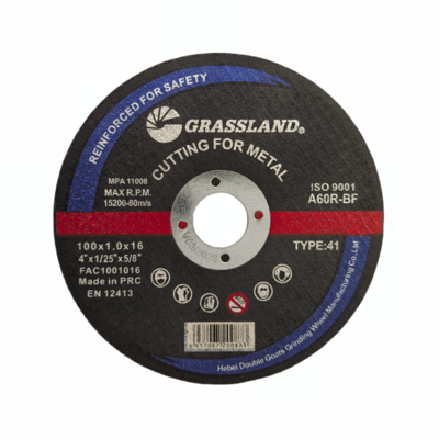 Dischi abrasivi in metallo da 4 pollici per tagli dritti e senza scheggiature 100mm x 1mm x 16mm con lama a corona continua, abrasivo in ossido di alluminio resistente, 80 m/s