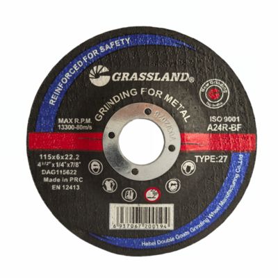 DISCHI GRINDING METALLO GRASSLAND 115mm X 6mm X 22.2mm per Taglio Preciso e Senza Vibrazioni