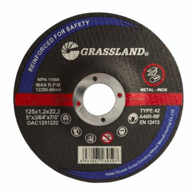 Dischi di taglio di 125 mm per tagli rapidi, dritti e puliti su acciaio inossidabile e metalli non ferrosi con materiale legato a resina