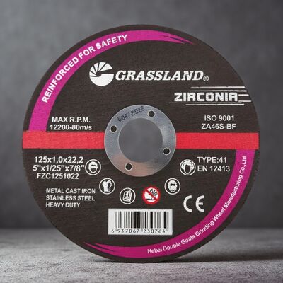Disco da taglio abrasivo allo zirconio 125mm Disco da taglio sottile con legante in resina da 5 pollici per smerigliatrice angolare Utensile da taglio in acciaio ad alta velocità