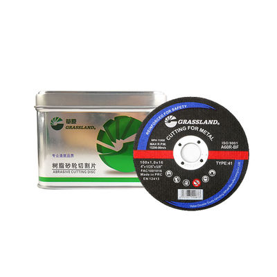 Dischi abrasivi in metallo da 4 pollici per tagli dritti e senza scheggiature 100mm x 1mm x 16mm con lama a corona continua, abrasivo in ossido di alluminio resistente, 80 m/s