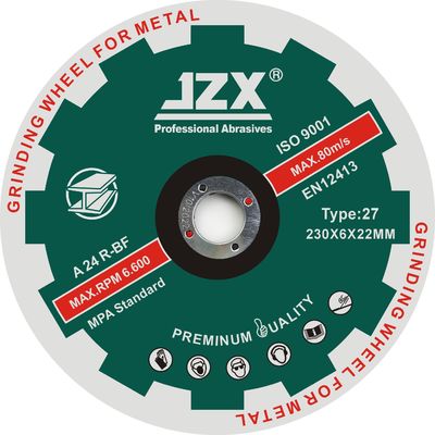 230x6.8x22.23 Inox ha diminuito il tipo 27 dei dischi di macinazione del metallo