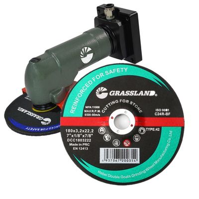 Dischi di taglio di pietra in resina di 180 mm di diametro 3,2 mm di spessore 22,2 mm di dimensione del foro compatibile con macchine di rottura ad angolo ad alta velocità