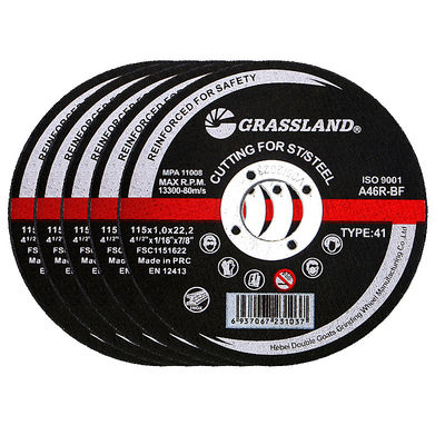 Dischi per il taglio di metalli abrasivi 4.5inch di pianamente 115x1x22mm per le smerigliatrici di angolo