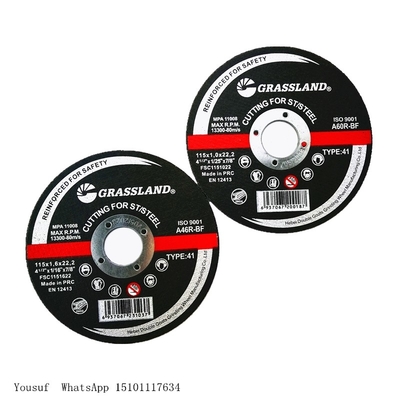metallo sottile di Discs Depressed Center della smerigliatrice di angolo di 115mm x di 1.0mm x di 22.2mm