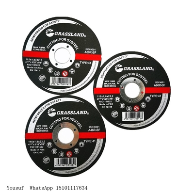 smerigliatrice di angolo di 115x1x22.2mm di 4,5" 4 1/2 Discs For Metal