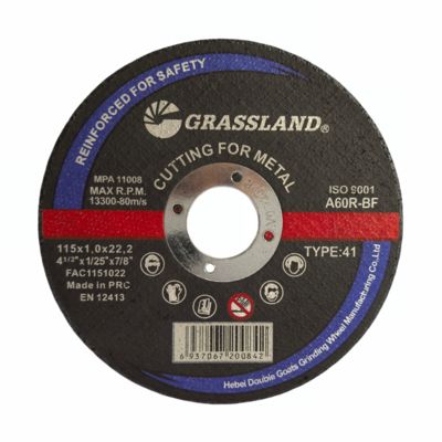 115 X 1 X 22.2 MM Dischi Abrasivi in Metallo con Rete in Fibra di Vetro Multistrato e Materiale Legato con Resina