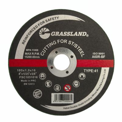 Dischi di rettificazione inossidabile da 4 pollici per tagli dritti e senza schegge 105 mm x 1 mm x 16 mm Lame continua di ruota Oxido di alluminio duro Abrasivo 80 m/s