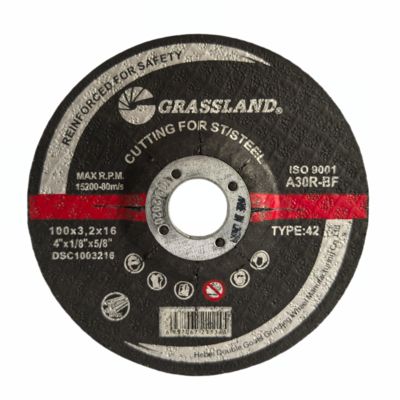 GRASSLAND Dischi di macinatura inossidabile da 4 pollici con alluminio monocristallino fuso 100 mm x 3,2 mm x 16 mm