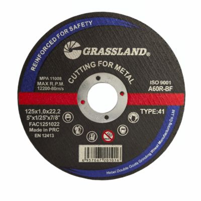 DISCHI GRINDING METALLO GRASSLAND 125mm X 1mm X 22.2mm per Taglio Preciso e Senza Vibrazioni