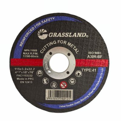 Dischi di taglio di metalli abrasivi in resina per acciaio inossidabile 115 X 3.2 X 22.2 macina angolare